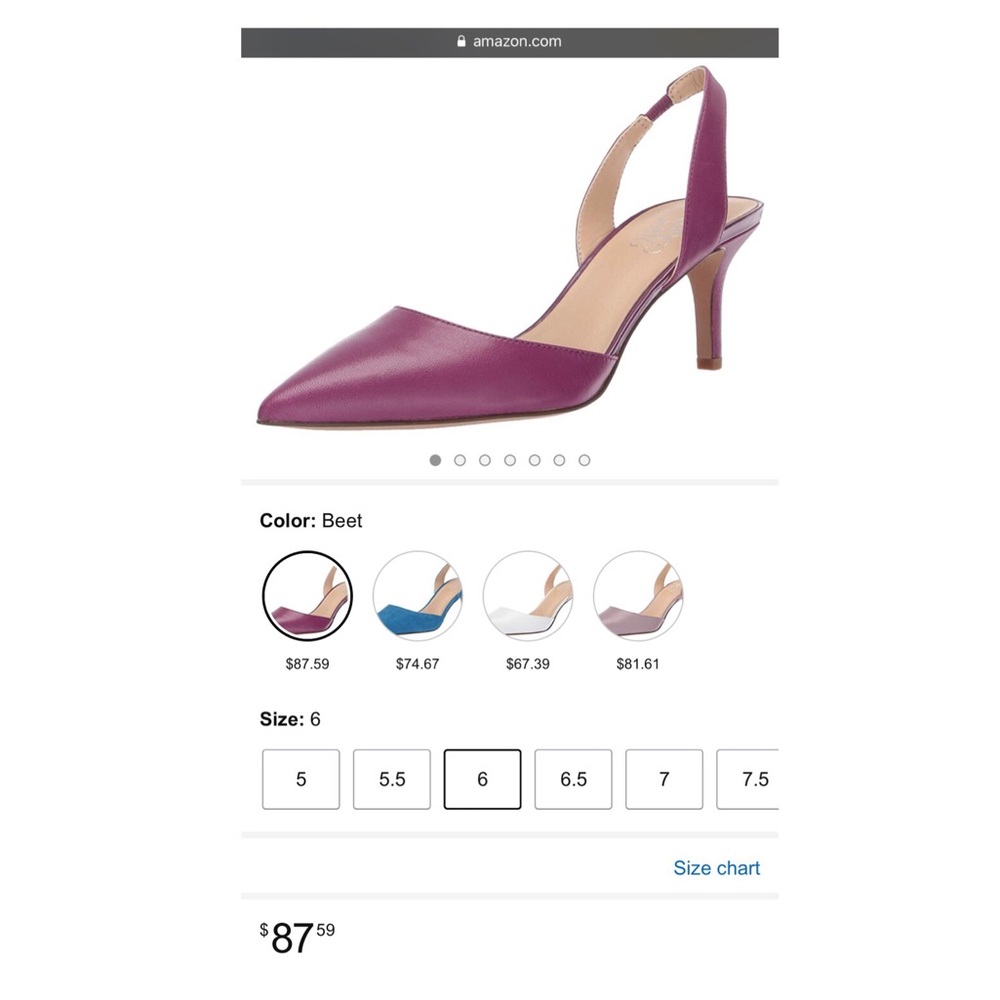 NEW Franco Sarto Tokyo Kitten Heel Leather Pumps - Picture 6 of 6